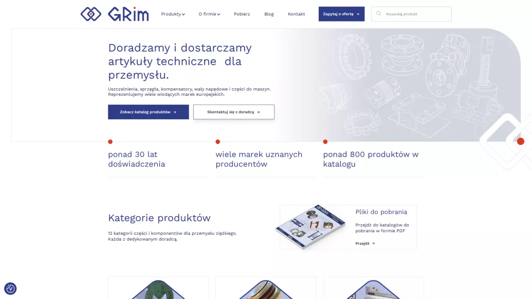 Grim - artykuły techniczne do maszyn - podgląd